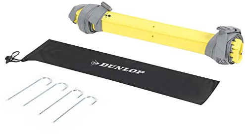 Dunlop Sport 8711252139388 Dunlop - Scala da Allenamento Unisex, Lunghezza 4 m, con picchetti da Terra, collegabile, Custodia per Il Trasporto, Colore: Nero