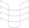 Create idea 4 ventiladores de acero inoxidable de 12 cm para CPU con hebilla de alambre de grosor de aproximadamente 2,5 cm, compatible con Xuanbing 400 Donghai X4/X5