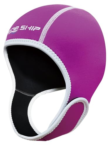 Skyone Neoprene Dive Hood Wetsuit Hood for Men Women, Scuba Diving Hoods 2MM with Adjustable Chin Straps, Neoprene Swim Cap Surfing Head Cover Stretchable for Boating Kayaking Water Sports (Pink)