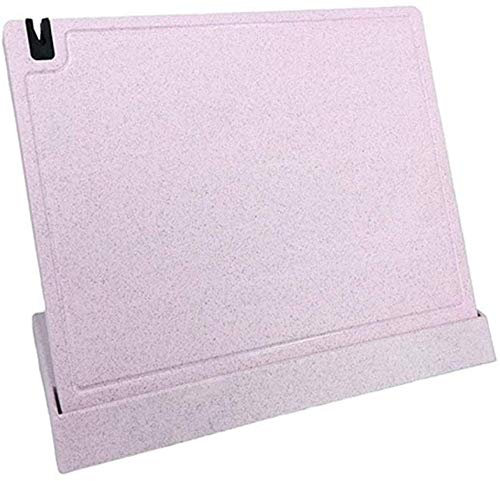 YXUANYZNB Portacoltelli magnetico e organizer per coltelli, forbici, posate da cucina, con affilacoltelli e portaposate, realizzato in paglia di grano, rosa