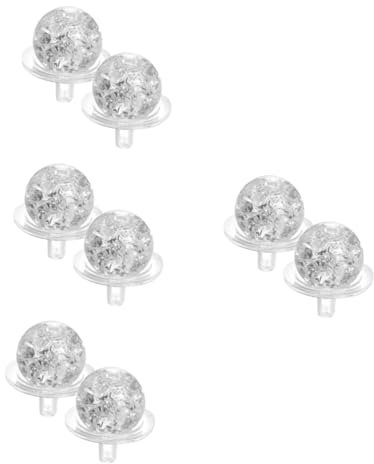 POPETPOP 4 Sets Decorative Glass Ball Art Indoor Tabletop Glass Ball Decors for Home Decor and Desktop Adornments for Living