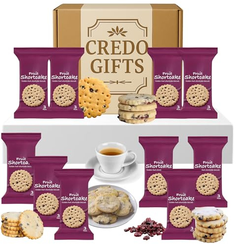 Fruit Shorties Traditional Biscuit Hamper Gift Set – 10 Individually Wrapped Bakes in Box – Afternoon Tea Treats Selection – Biscuits Gift Set Hamper for Men, Women, Sharing – Luxury Snack