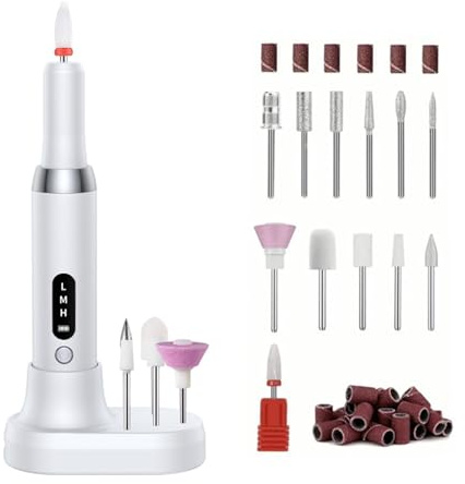 Polisseuse à ongles électrique, forets professionnels, meulage des, polissage, élimination peaux mortes, lime de ponçage, stylo, Machine manucure