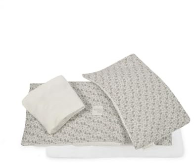 Edredón más sábana y almohada minicuna Gala de Walking Mum (MENTA)