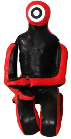 Oshhni Muñeco de, Judo, Boxeo, sin Relleno, de Entrenamiento para práctica de Lanzamiento de, Rojo Negro