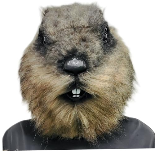 Latemeia 28 cm (11 tum) heltäckande jordskott lurvig mask, halloween cosplay kostym rekvisita festboll
