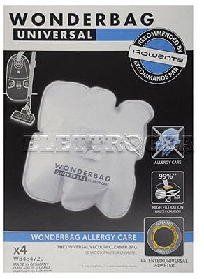 2 bolsas Rowenta Wonderbag universales Allergy Care 8 bolsas Endura WB484720