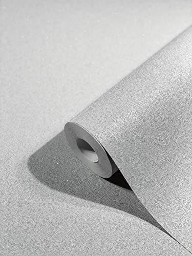 marburg Hellgrau Uni SCHÖNER WOHNEN-Kollektion Serie Sparkle für Schlafzimmer, Wohnzimmer oder Küche, Made in Germany Premium Qualität 10,05x0,53m Vliestapete 32731 Schöner Wohnen New Spirit
