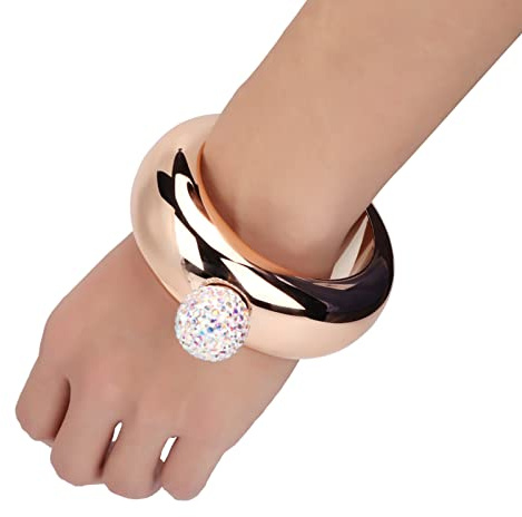 Fiaschetta per Bracciale Fiaschetta per Bracciale, Brocca per Alcool da Vino in Acciaio Inossidabile Bracciale Fiaschetta da Polso Imbuto per Bar da Ballo (oro rosa brillante)