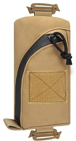 Taktische Hüfttaschen,Tasche Kompakte Tactical Utility Bauchtasche Hüfttasche,Nylon Militär Kompakt Handytasche Gürteltasche Beutel für Outdoor Wandern Jagdcamping Training（Khaki）