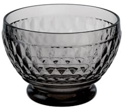 Villeroy & Boch Boston Coloured Ciotoline da Dolce, Vetro Cristallo, Grigio
