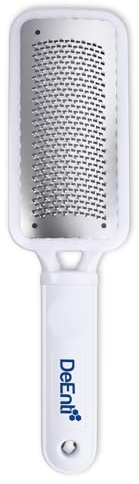 DeEnti Metal Foot Rasp, Professional Grade Stainless Steel, Salon Quality Callus Remover, Lightweight Foot Scrubber, Home Manicure and Pedicure Tools