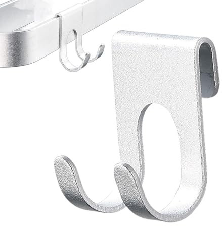 Crochet de – Crochet de suspension de salle de bain, crochets de serviette stables pour salle de bain, double crochet multifonctionnel de suspension murale de