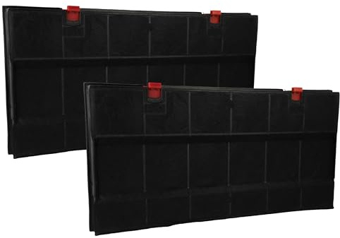 vhbw 2X Aktivkohlefilter kompatibel mit AEG DE6260-ML9, DF 6160-ml, DF6160-ML, DE6250-ML, DE6260-ML Dunstabzugshaube - 43 x 21,7 x 3,3 cm