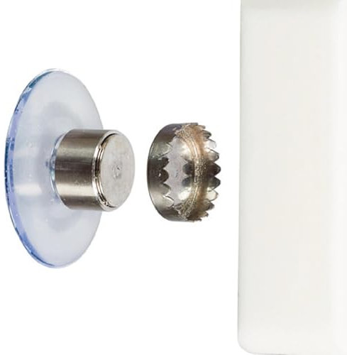 Porte-savon magnétique – Porte-savon à ventouse, support mural sans perçage | Organiseur de salle de bain peu encombrant, doté d'un design innovant et sécurisé pour évier et douche