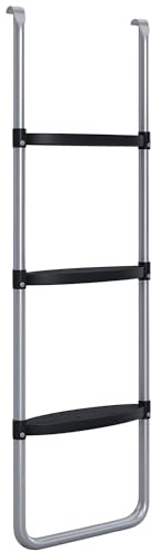 SPORTNOW 2 Steps/3 Steps Galvanised Steel Trampoline Ladder Climbing