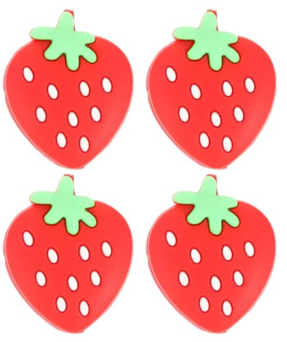 Angoily 4 Pezzi Smorzatori di Vibrazioni per Racchette da Tennis in Silicone, Piccoli Ammortizzatori Rossi per Stabilità e Riduzione Vibrazioni, Accessori Tennis Portatili per Gioco