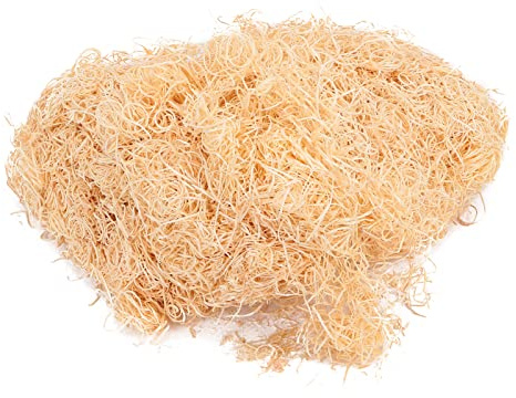LICAEVEY Sciure de Bois de Peuplier Naturel, Fournitures pour Reptiles, Tapis d'escalade Sûr pour Serpent et Lézard, Soie de Bois de Tremble Blanc (400g)