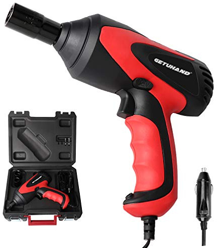 GETUHAND Car Impact Wrench 1/2 Inch & 12 Volt Portable Electric Impact Wrench Kit, Tire Repair Tools with Sockets and Carry Case