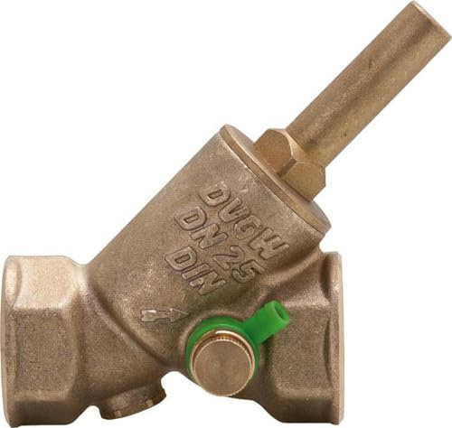 JS Rückschlagventil - Rückflussverhinderer DVGW mit Entleerung - Schrägsitz - messing 2 Zoll