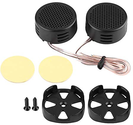 Haut-Parleur d'automobile, Mini Haut-Parleur de Voiture Tweeter Audio 35mm 98dB Haut-Parleur Haut-Parleur Automobile Noir 12V 500W