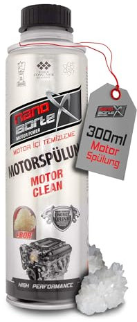 NanoBorTeX Motor Clean 300ml - Motorspülung für Benzin- und Dieselmotoren, effektiver Motorreiniger mit BOR Nano-Technologie gegen Ölschlamm und Ablagerungen - für 5L Ölvolumen