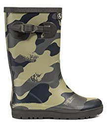 Aigle Woody-pop Pt 2 Stivali da pioggia unisex per bambini, Cachi Camou, 13 UK Child