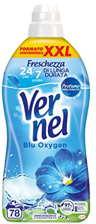 Vernel Lavanda Ammorbidente Lavatrice Concentrato Profumato, Intensa Freschezza e Morbidezza, confezione XXL da 1,9 litri