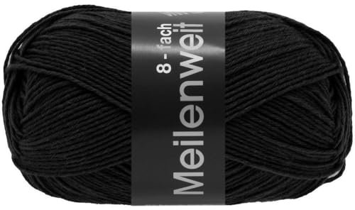 LANA GROSSA Meilenweit 8-fach 150 | 8-faches Sockengarn, waschmaschinenfest | Handstrickgarn 80% Schurwolle & 20% Polyamid | 150g Wolle zum Stricken & Häkeln | 315m Garn FB9558