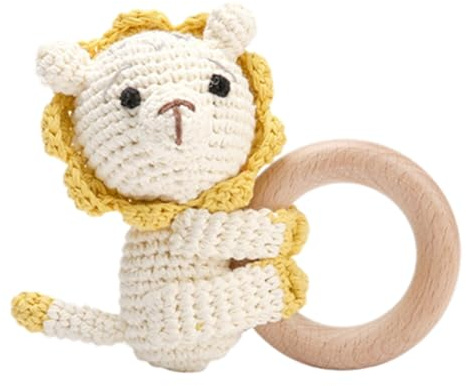 Babyrassel glidning bebis hängselhäkelte babyfilt handgjord ring ring baby ring ring baby leksak för pojkar och flickor