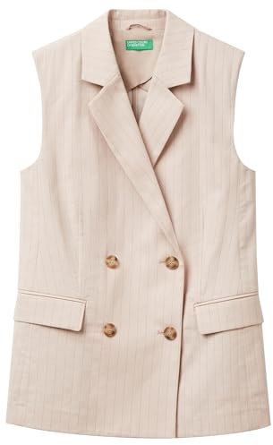 United Colors of Benetton Gilet 29KBDJ00W Uomo, Multicolor, 40 Donna