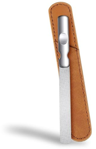 Lime per Unghie in Acciaio Inossidabile Lime Professionali per Unghie Doppia Faccia, Limetta Unghie in Metallo per Manicure e Pedicure