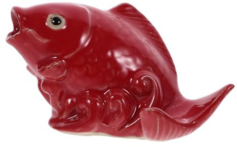 Cabilock decorazioni per laghetto con pesci ugello decorativo per fontana tubo flessibile stagni decorazione casa accessori fontane statue di carpe da giardino figure di carpe in ceramica