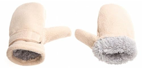 MHADBKH Fleece-Fäustlinge für Kinder, warme Winterhandschuhe, dickes Futter, winddicht, Ski-Fäustlinge für Kinder, Outdoor-Aktivitäten