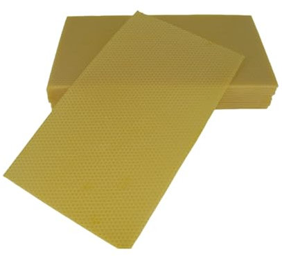 Zander 2kg Größe 395x195mm 100% Bienenwachs Mittelwände Imkerbedarf Imkerei Bienenhaltung Rähmchen