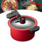 SHAIRMB Olla De CoccióN Lenta De MicropresióN Seattleget, Olla De CoccióN Lenta De MicropresióN De 3,5 L, Utensilios De Cocina EléCtricos Antiadherentes,Rojo