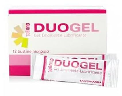 Duogel Gel Lubrificante Vaginale, 12 Bustine Monouso da 4 ml, Emolliente e Deodorante per Igiene Intima