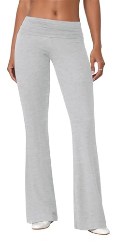 COPYLEAF Flare Leggings for Women Fold Over Stretch Bell Bottom Yoga Pants