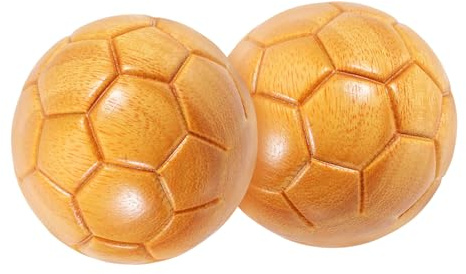 FOMIYES 2pezzi Palline per Esercizi per Mani Motivo da Calcio Strumento per Massaggi Meditazione e Rilassamento per Scene