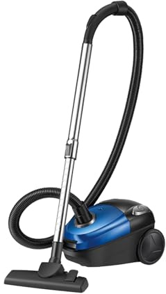 XOQUAI - Aspirador de trineo sin bolsa de 2000 W, espiraador sin bolsa con cable, filtración HEPA, capacidad de 1,8 litros, radio de acción de 5 m, para alfombras y suelos duros, eliminación de polvo