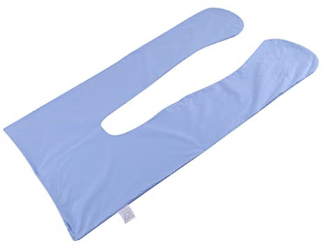 Yosoo U-förmiger Körper-Kissenbezug, multifunktional, Schwangerschaftsunterstützung, waschbar, U-Baumwoll-Kissenbezug (blau)