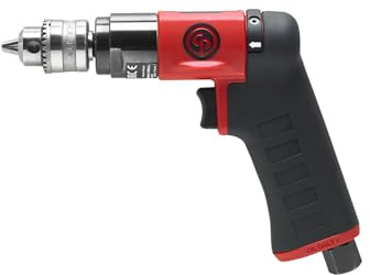 Chicago Pneumatic CP7300RC - Air Power Drill, Power Tools & Home Improvement, Reversible, 1/4 Inch (6.5 mm), Keyed Chuck, Pistol Handle, 0.31 HP / 230 W, Stall Torque 1.9 ft. lbf / 2.6 Nm - 2800 RPM