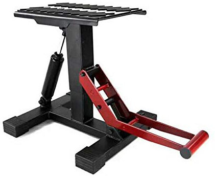 Ponte sollevatore idraulico per moto ad uso professionale, con portata massima da 150 kg