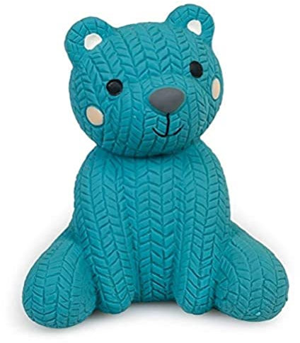 Petface Little Teddybär-Kauspielzeug, Latex, Blau, 1 Stück