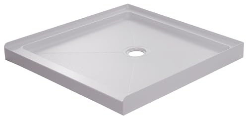 PROFLO PFSBA4848 Hammond 48 x 48 Square Shower Base with Single Threshold and Center Drain - White