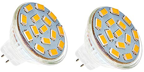 ShuoHui MR11 GU4 LED Lampen Warmweiss 3W AC/DC 12V, 3000K, 400Lm, Ersatz für 30W Halogenlampen Glühlampen, MR11 LED Leuchtmittel klein Birne Spot Licht (6)