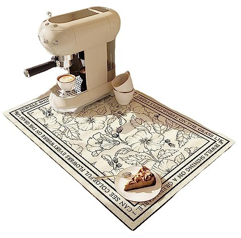 NOGRAX Stora köksbordsset superabsorberande kudde kaffebricka dräneringsmatta köksmatta - modell A - 2,40 x 50 cm