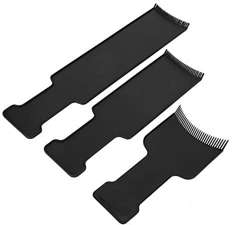 3 Pezzi Balayage Highlighting Board con Denti per Tintura per Capelli, Kit Pettine con Spazzola per Tintura per Capelli