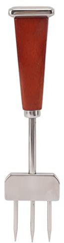 NDNCZDHC Edelstahl-Eispickel-Set, 17,8 Cm Großer Eisbrecher Und 20,8 Cm Großer Dual-Action-Eishacker Mit Holzgriff Für Barkeeper in Der Küche(B)