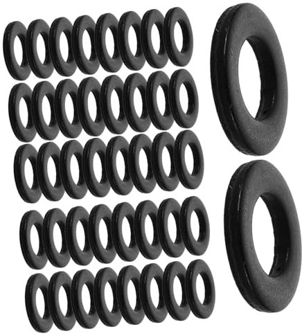 COSMEVIVI Rondelles Plates En Acier 3/16 100 Pièces Finition Oxyde Noir Haute Résistance Usage Général Automobile